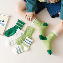 green bear printed children's socks 2023 new socks spring comfortable breathable baby's socks boys and girls socks