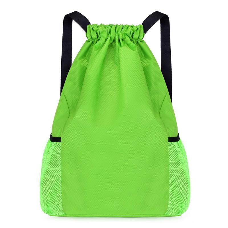 drawstring bag drawstring bag sports and leisure backpack oxford cloth large travel bag student football shoe bag basketball bag Application Scenario