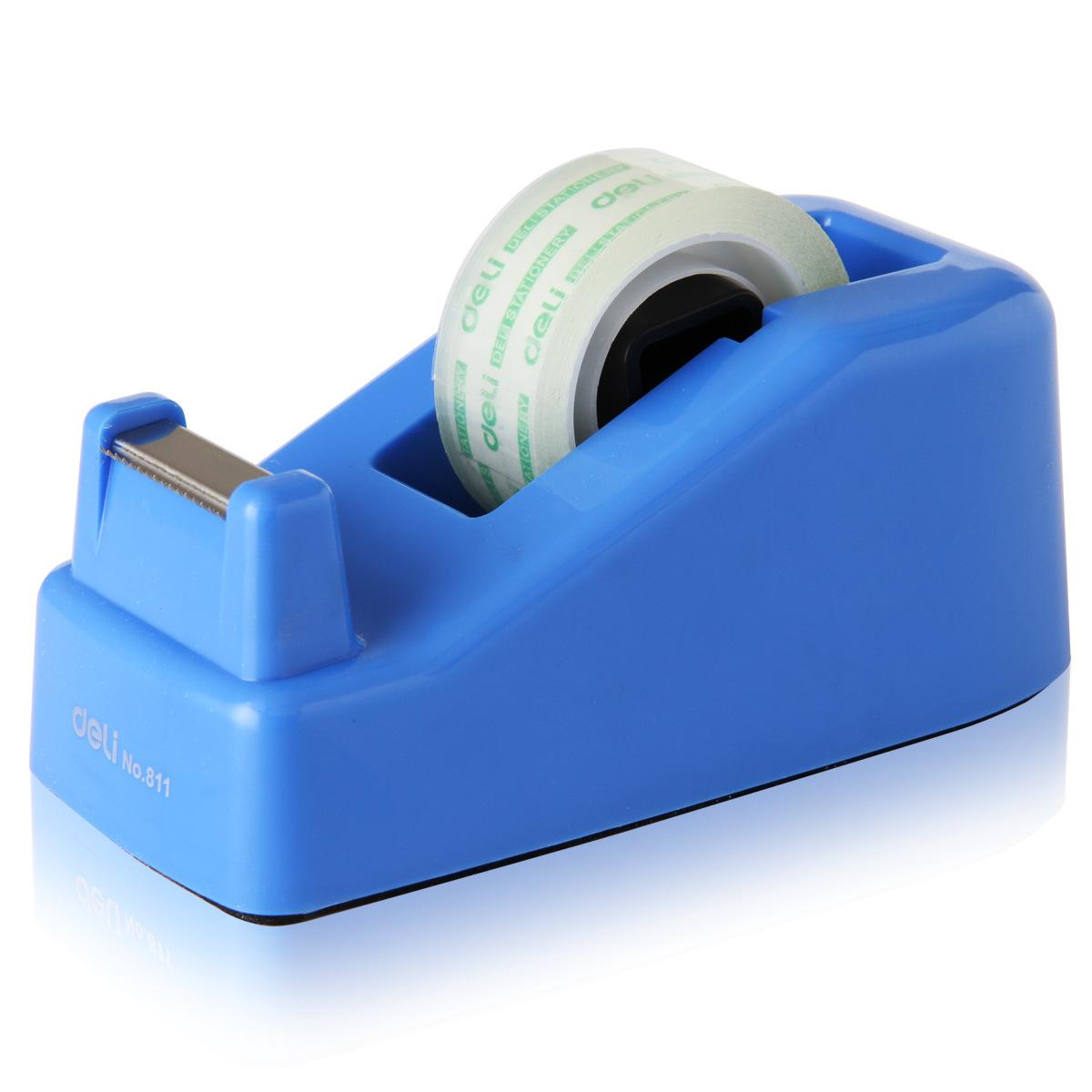 deli 811 tape base applicable width less than 18mm tape cutter adhesive tape holder small tape portable split