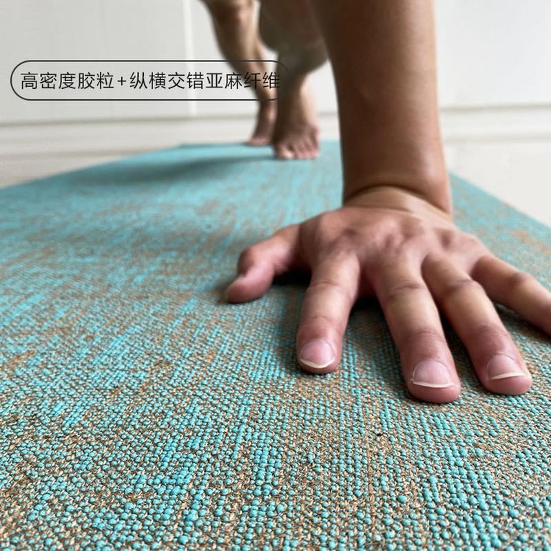 Natural Jute Yoga Mat Eco-friendly Natural Hessian Cloth Yoga Mat Linen Cloth Cushion Customizable Logo Application Scenario