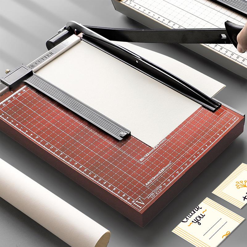 a4 paper cutting knife manual mini paper cutter a5 paper cutter wooden steel photo switch blade photo cutting paper cutting knife