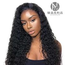 xuchang factory europe and america cross border human hair lace wigs jerry curl hair real hair wig