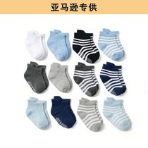 Amazon Kid's Basic Children's Socks Children's Socks Children Spring and Summer Children's Socks Baby Socks Boys' Cotton Boat Socks Kid's Socks Children's Socks