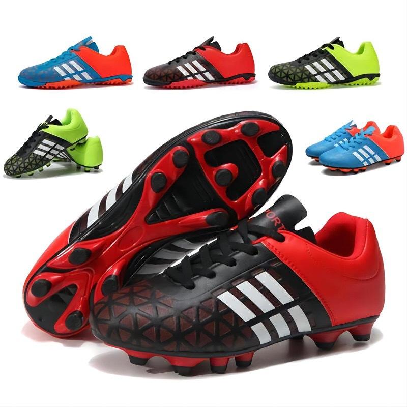 cross-border boys and girls spike turf soccer shoes primary and secondary school students training shoes children's football shoes sneaker combat boots details Picture