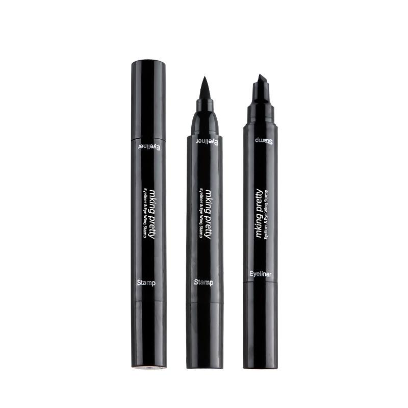 cross-border mk big eye thick black double-headed eye makeup pen seal liquid eyeliner waterproof sweat-proof not smudge Item Picture