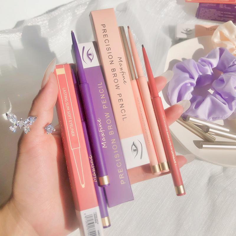 Maxfine Color Eyeliner Not Smudge Creamy Eyeliner Waterproof Inner Eyeliner Newbie Beginner full figure