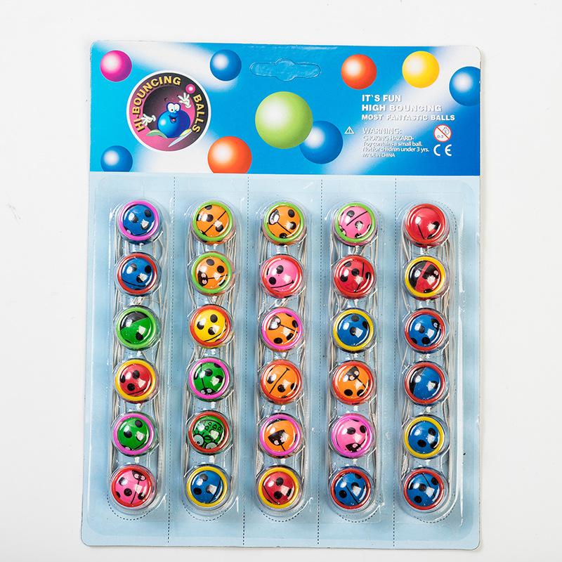 No. 27 Suction Card with Line Elastic Ball Capsule Ball Wholesale Rubber Bouncy Ball Elastic Ball Wholesale Suction Card Elastic Ball Yarn Ball