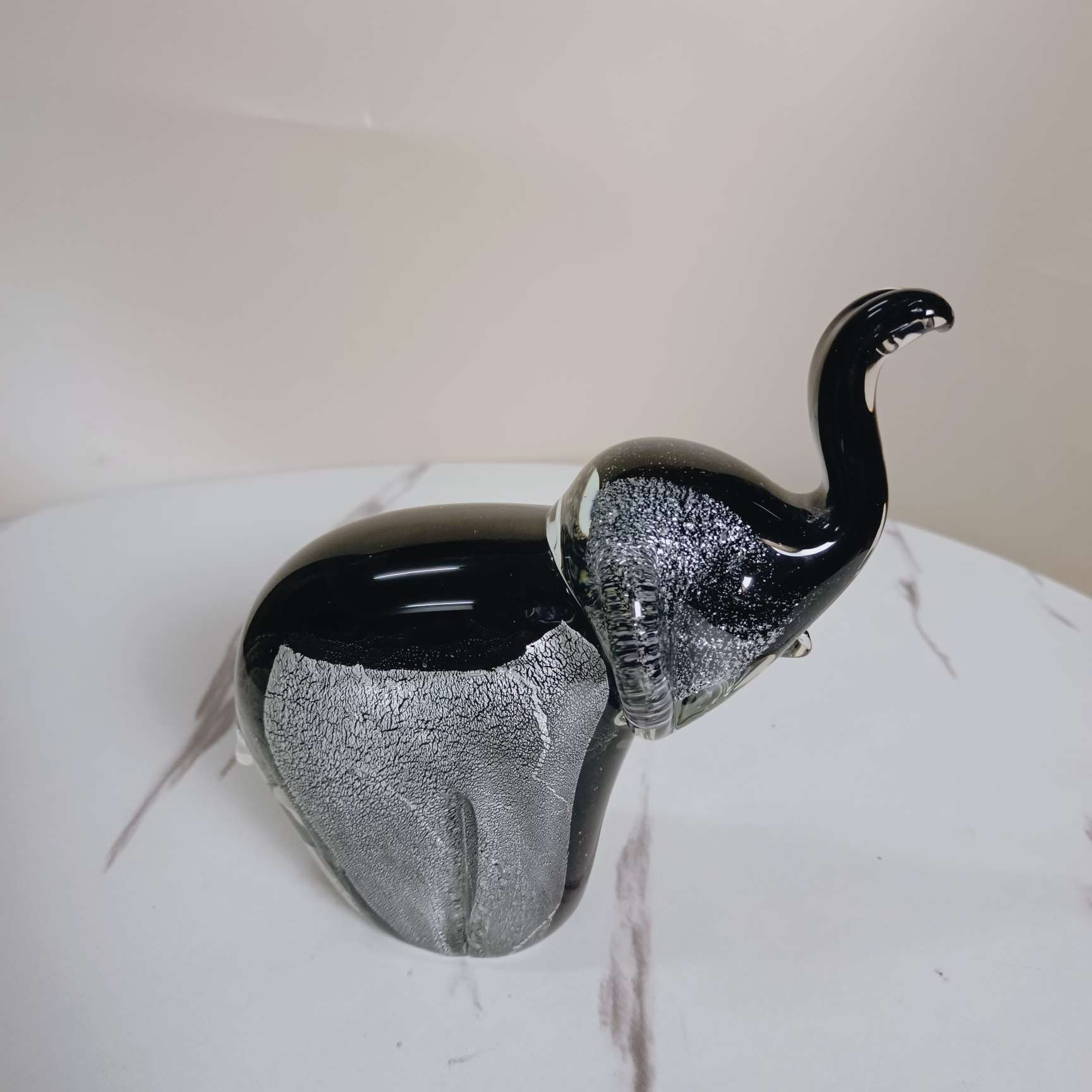 纯手工琉璃工艺品琉璃大象摆件精致礼品家居装饰品独特设计艺术收藏品时尚简约现代风详情图3