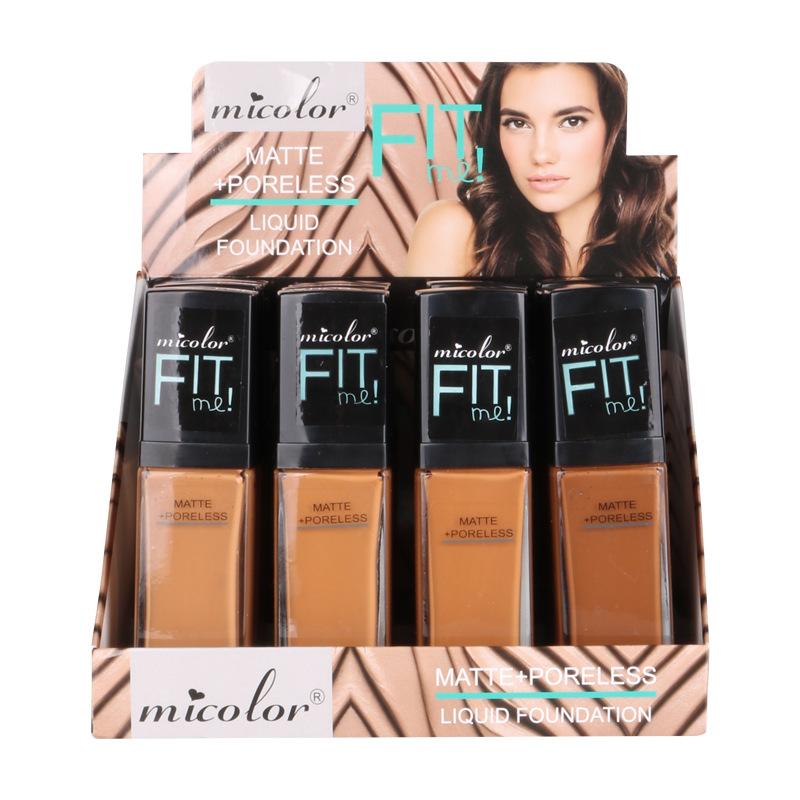 four-color mixed foundation moisturizing anti-wrinkle oil control makeup cream skin concealer lasting without makeup details Picture