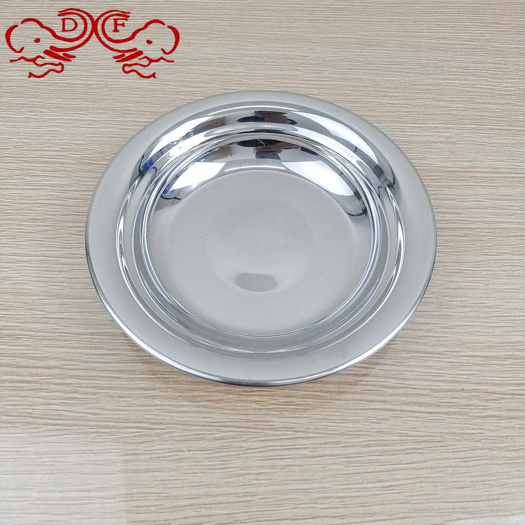طبق DF688845، صحون فاتحة مسطحة على شكل الفولاذ غير القابل للصدأ details Picture