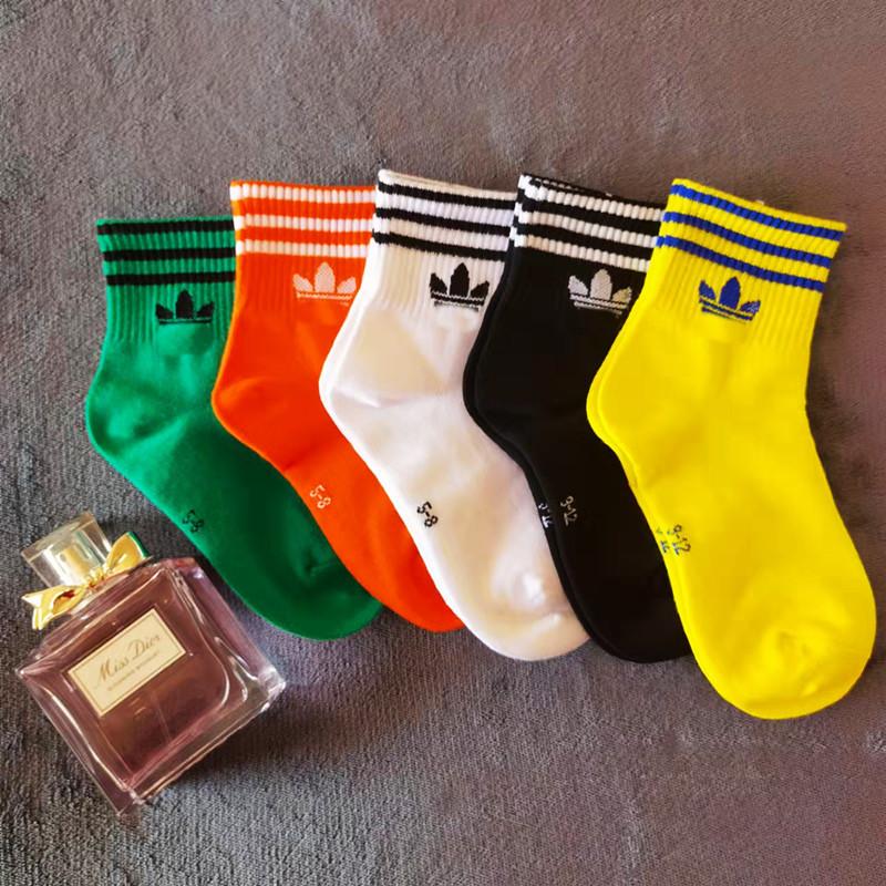 adi children's socks ad clover boys and girls 1-12 years old cotton jk style student baby's socks spring and summer middle tube