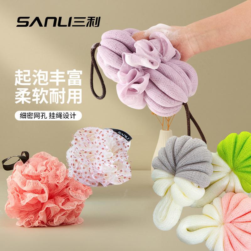 [new loofah] sanli towel adult couple bath sponge bath ball loofah children bath flower baby bath bath flower