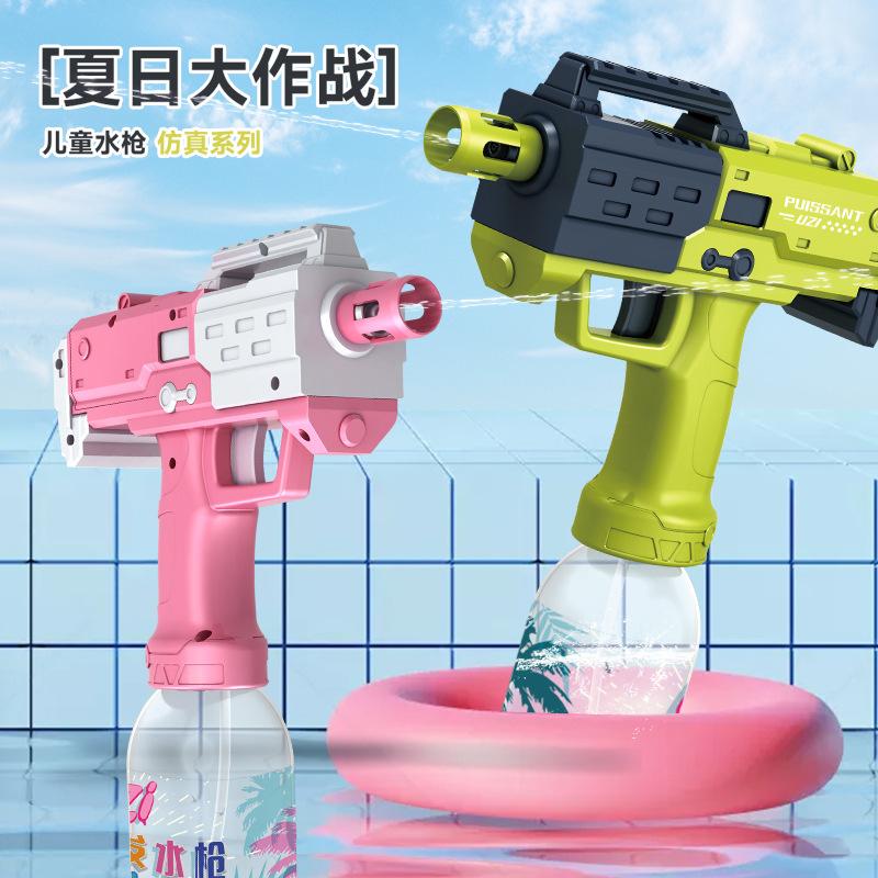 new electric water gun wholesale children's water toys summer drifting water splashing festival water spraying uzi water gun