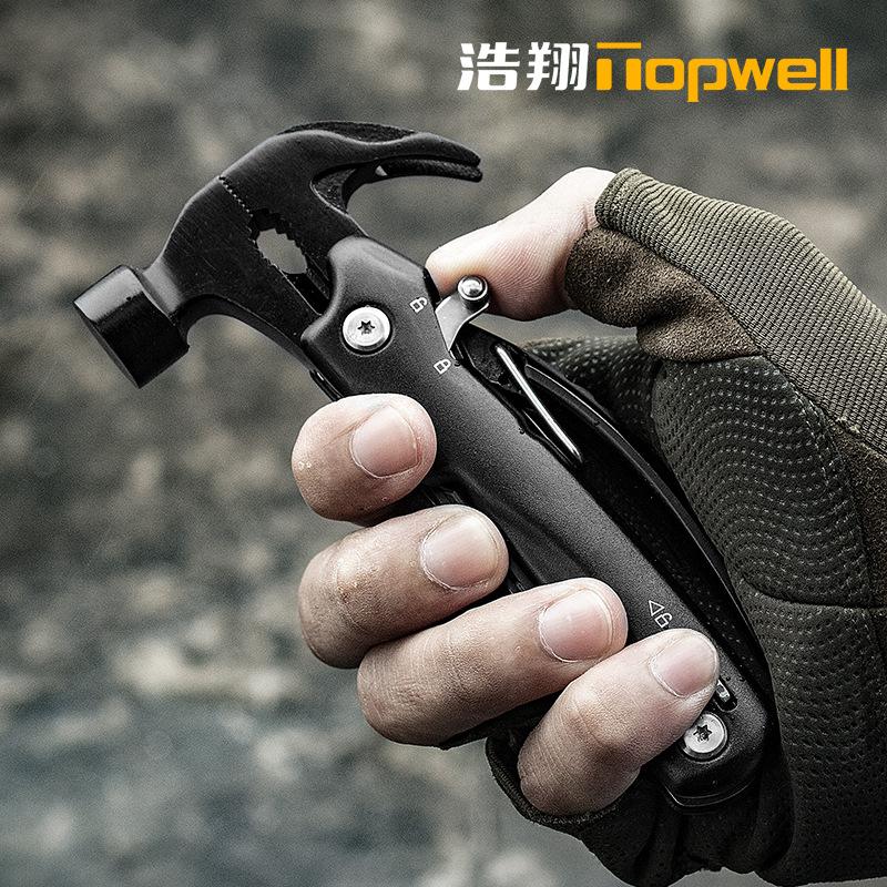 in stock outdoor multi-function hammer nail hammer camping knife car lifesaving emergency maintenance tool clamp ground claw hammer 23a Application Scenario