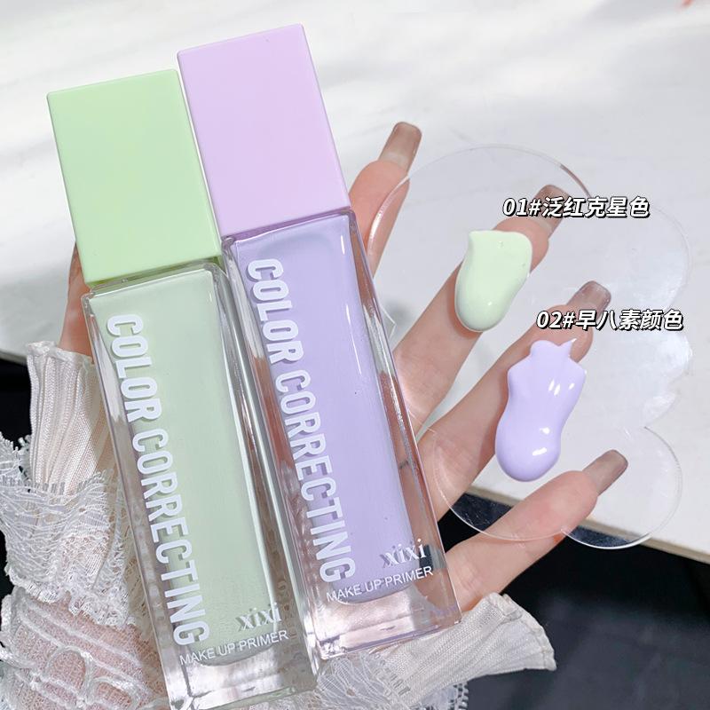 xixi clear isolation makeup cream moisturizing concealer brightening skin color invisible pore moisturizing oil control makeup base full figure
