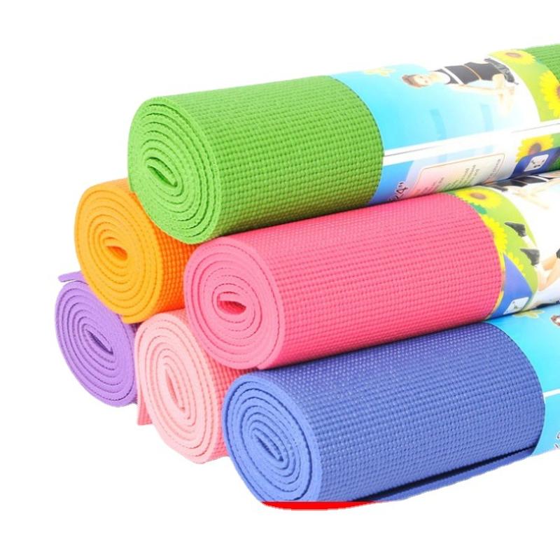 pvc yoga mat 6mm lengthened sit-ups mat thick non-slip mat yoga blanket sports fitness mat factory full figure