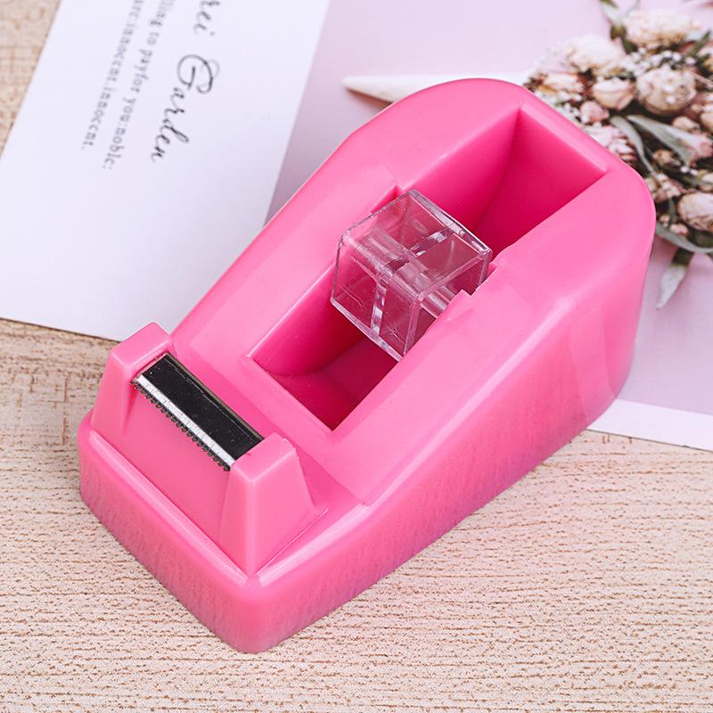 factory direct supply color transparent tape cutter labor-saving small size office tape base student journal tape dispenser Specification drawing