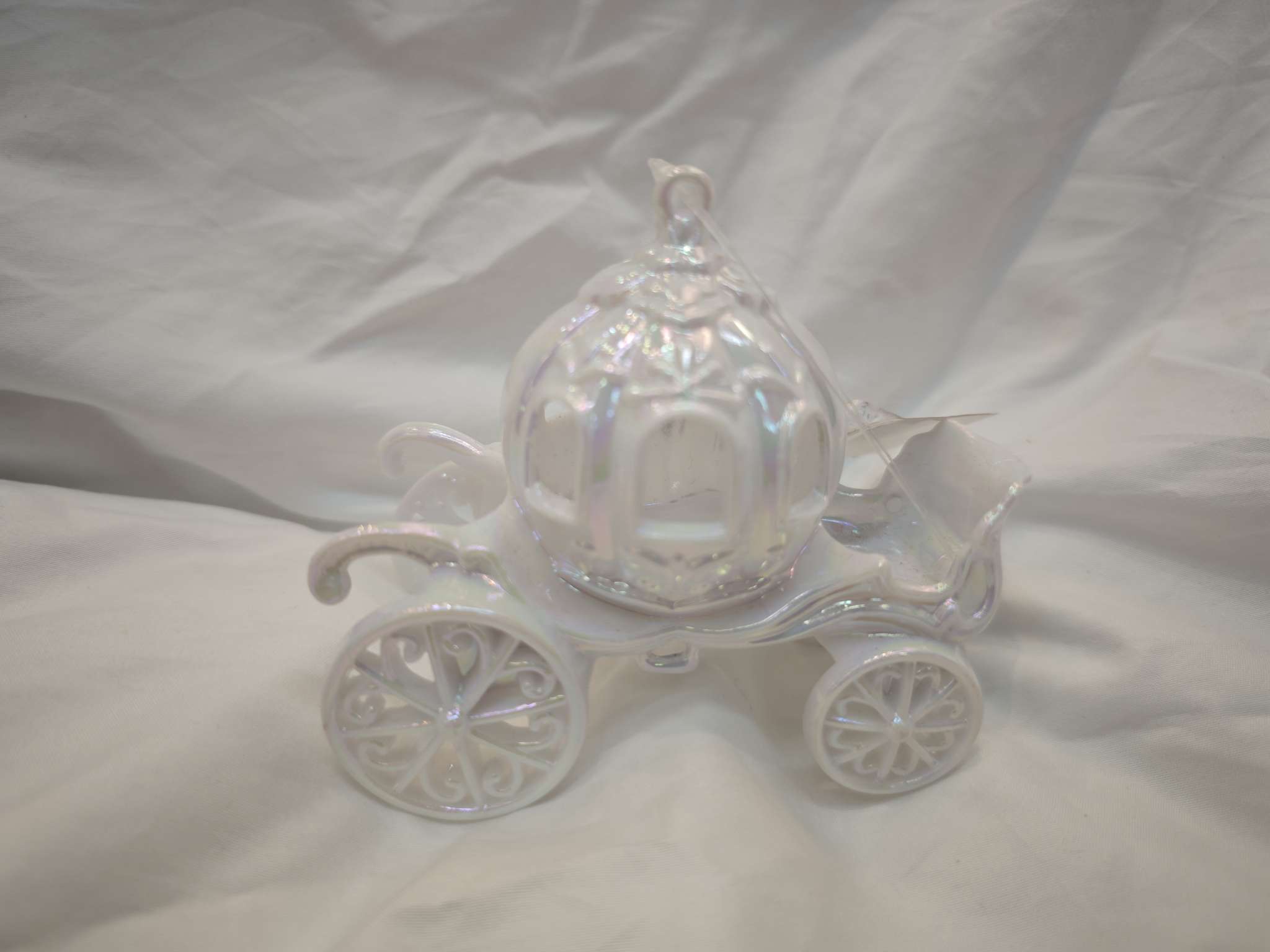 南瓜马车 白色马车 圣诞工艺品挂件 马车白色详情图1