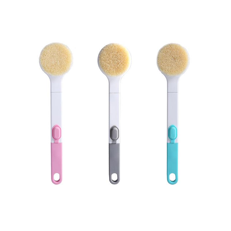 bath brush bath rub back bath supplies silicone bath brush long handle soft brush cleaning towel bath rubbing device Item Picture