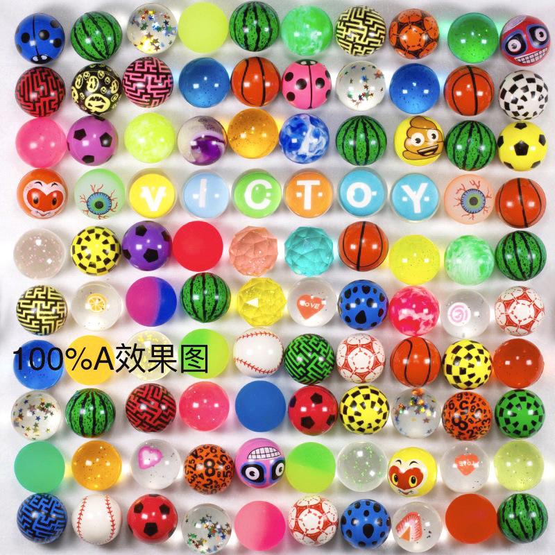 victor 32 elastic ball wholesale one yuan gashapon machine bouncy ball children's toy stall solid bouncing ball Application Scenario