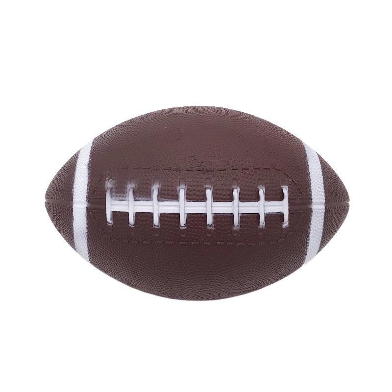 6-inch pvc brown inflatable rugby ball children's hand-held ball toy pat ball indoor and outdoor sport ball