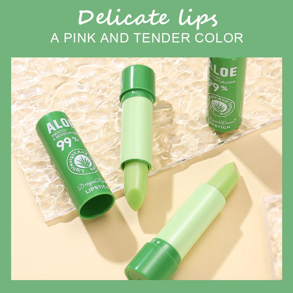 cross-border color changing lip balm female moisturizing and nourishing full lips color changing plain lipstick fruit temperature changing aloe lipstick Specification drawing