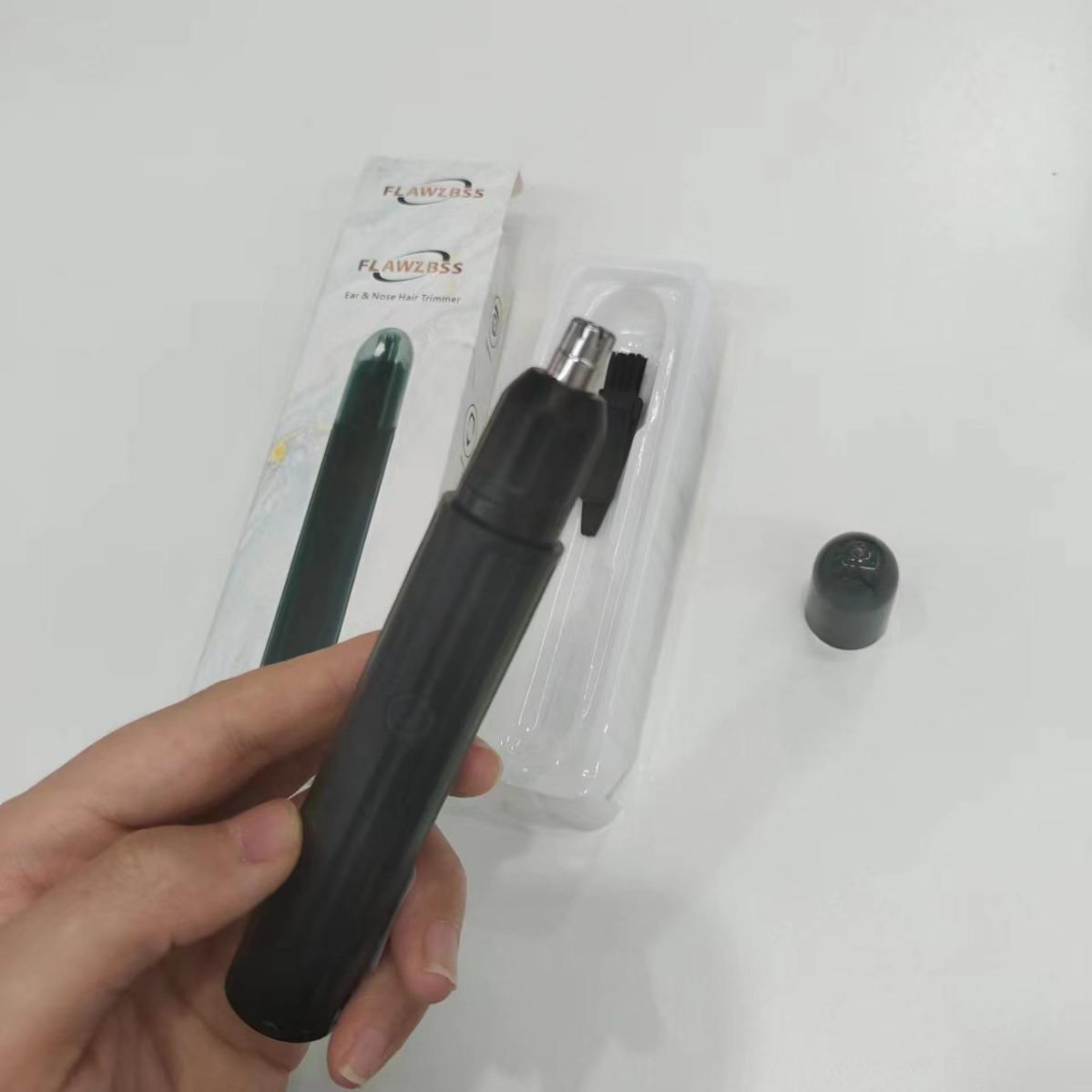 electric nose hair trimmer men's rechargeable nose cleaning scissors for removing nose hair for women
