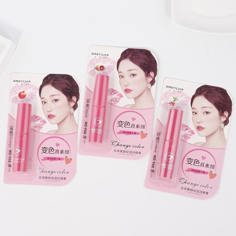 winter ladies new color changing lip balm student moisturizing, nourishing and hydrating repair fruit flavor lip balm wholesale details Picture