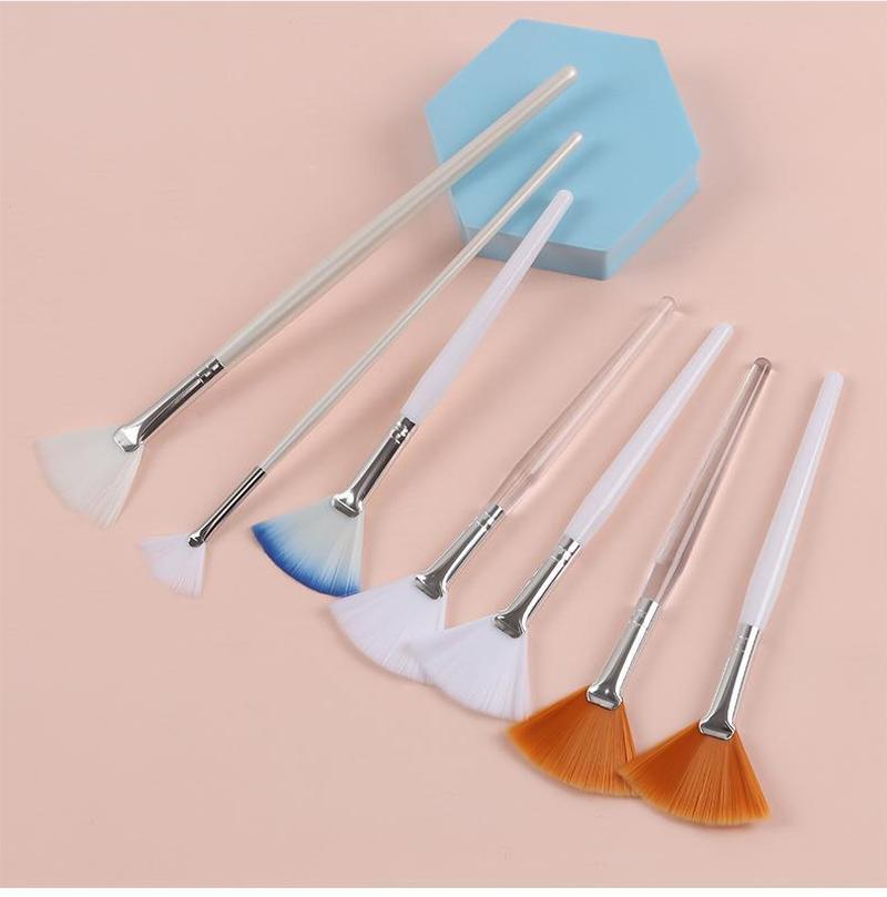 tartaric acid brush fan brush beauty foundation makeup remover brush facial treatment brush skin care soft brush beauty tools cross-border small brush details Picture
