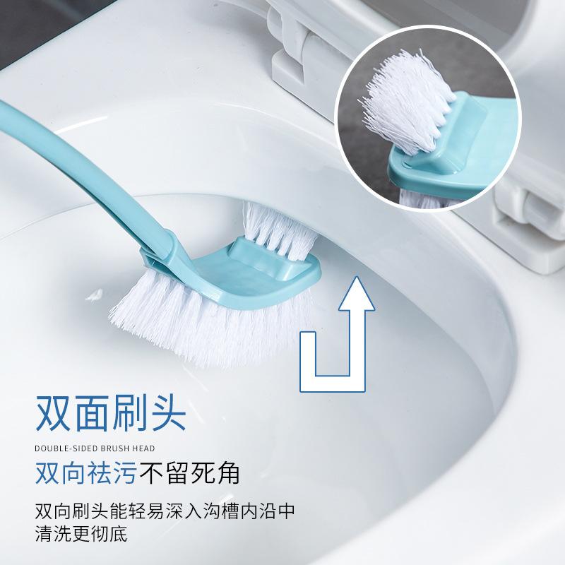 toilet brush set toilet cleaner brush cleaning brush household soft brush no go to the dead end toilet brush long handle brush Specification drawing