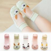 children's socks summer thin mesh kanekalon animal socks cotton boys' girl infant socks baby boat socks