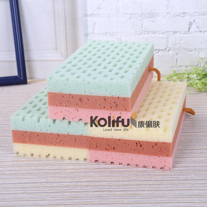 wholesale dusting artifact soft absorbent sponge sponge block bath gadget baby children bath dusting sponge