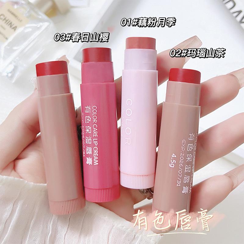hai pink three per package colored moisturizing lip balm student cheap anti-chapping lipstick