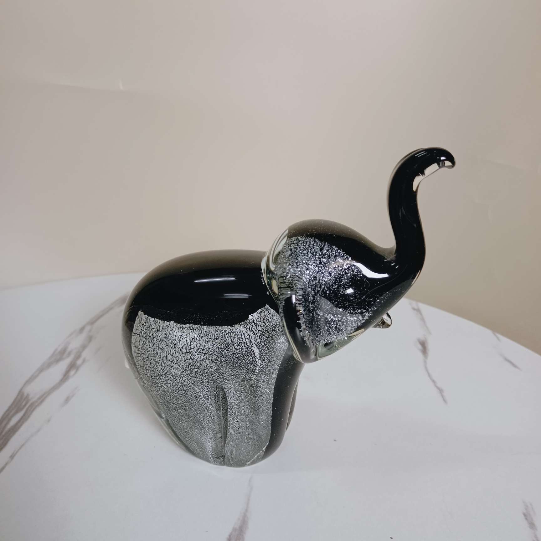 纯手工琉璃工艺品琉璃大象摆件精致礼品家居装饰品独特设计艺术收藏品时尚简约现代风详情图2