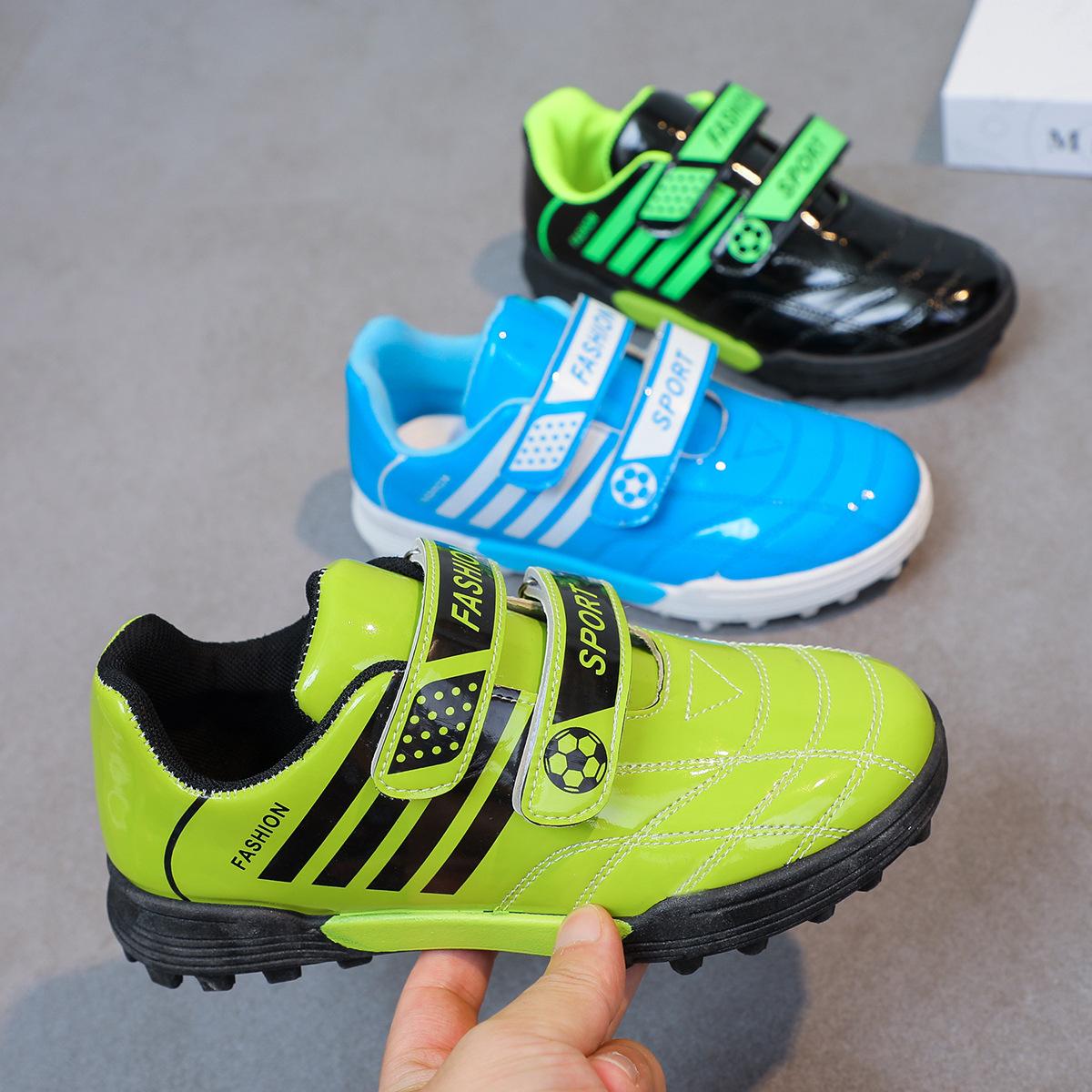 children's casual all-matching sneakers autumn new soft bottom lightweight boys primary school students middle and big children football shoes Specification drawing