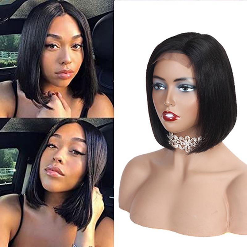 european and american nk01504 * 4 front lace human hair wig hair bobhaircut wig human hair wig