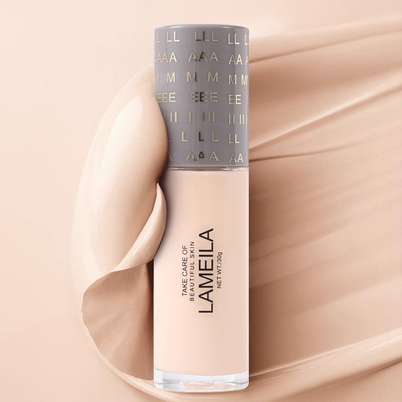 [export only/cross-border lameila] refreshing concealer liquid foundation moisturizing concealer strong oil control nude makeup 3055