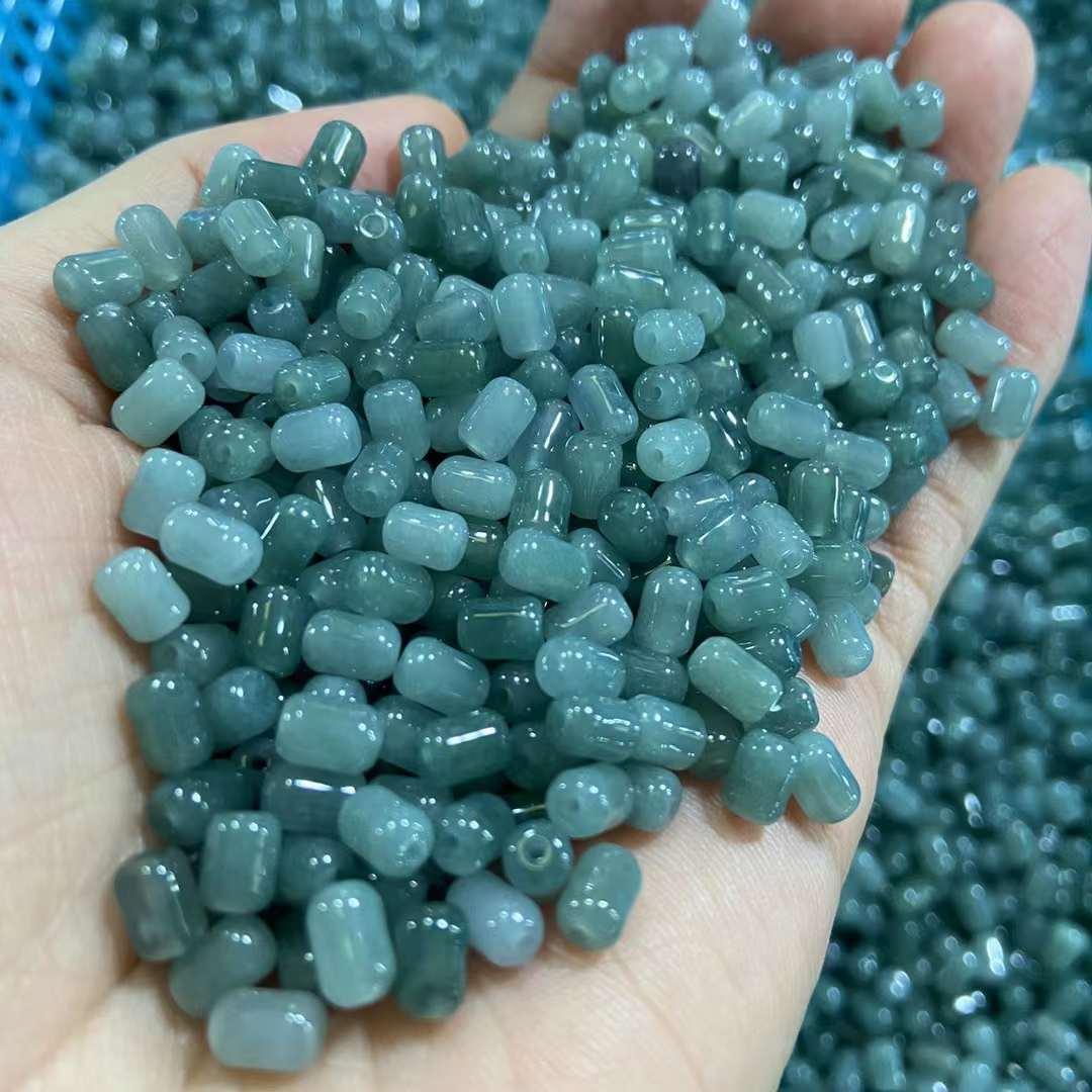 fake jadeite dangerous candy beads bracelet jade jade crafts tik tok live stream exhibition gift