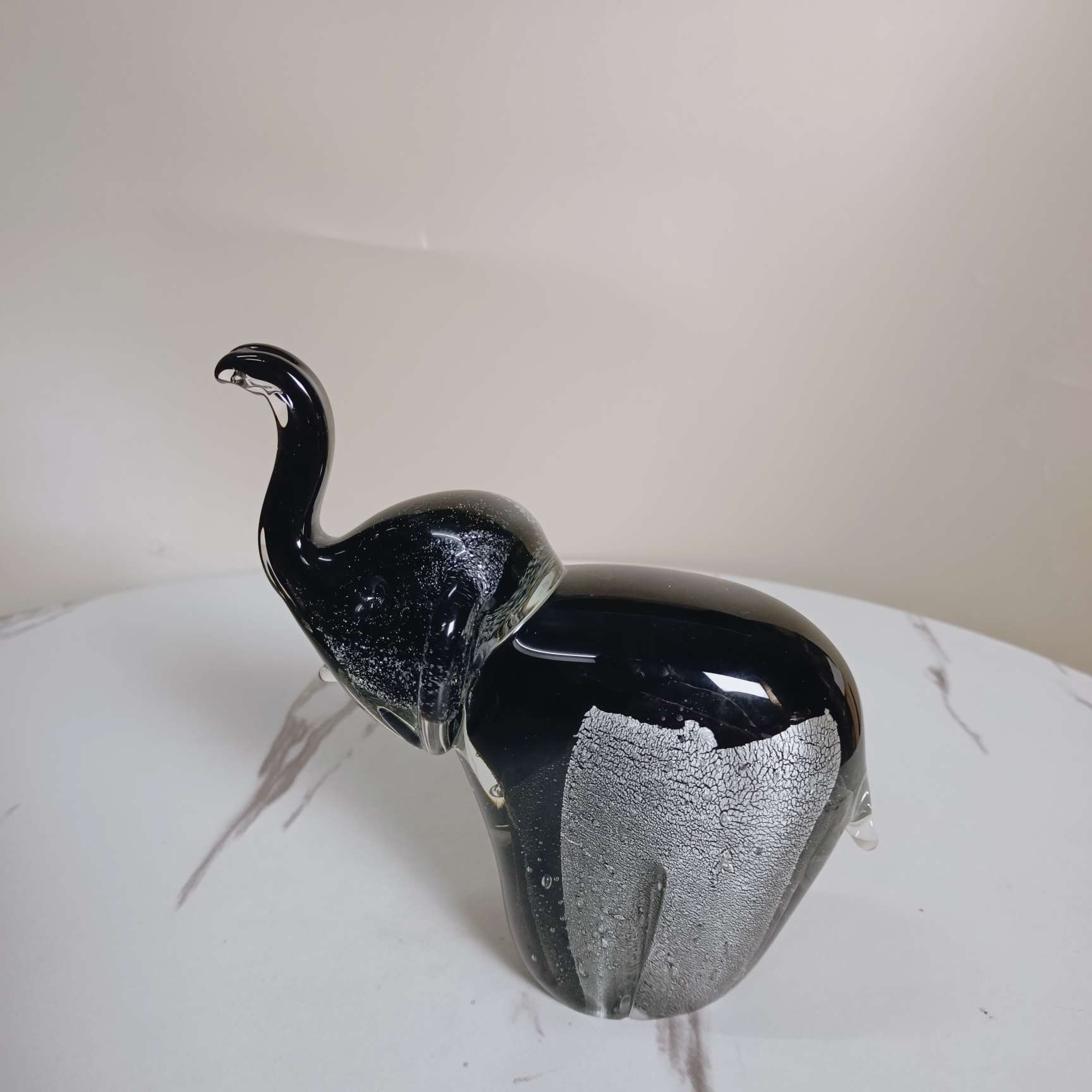 纯手工琉璃工艺品琉璃大象摆件精致礼品家居装饰品独特设计艺术收藏品时尚简约现代风详情图4