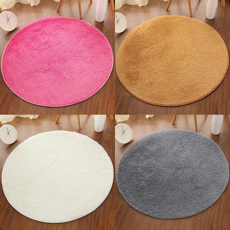 silk wool carpet round carpet floor mat living room bedroom carpet bedside mats mat computer chair mat yoga mat Specification drawing