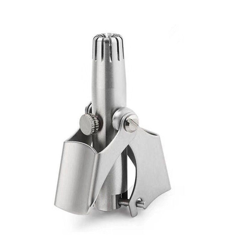men's manual nose hair trimmer stainless steel vibrissac scissors fully washable nose hair trimming nose hair trimmer Item Picture