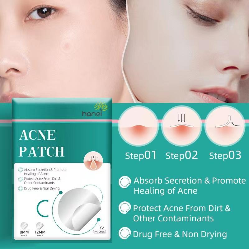 Hanel Cross-Border Foreign Trade Acne Stickers Hydrocolloid Invisible Makeup Waterproof Concealer Acne Marks Stickers Breathable Wholesale