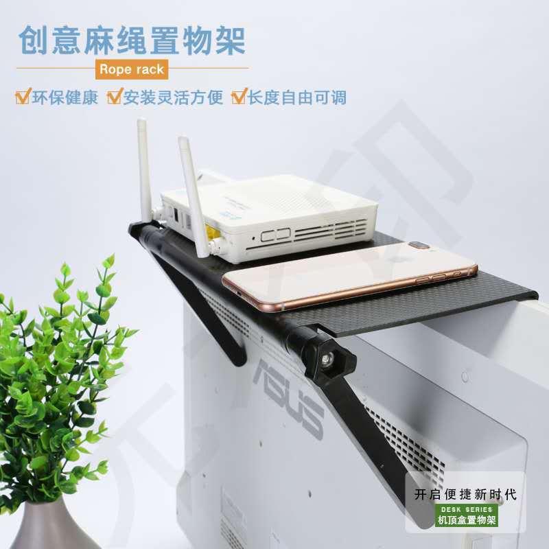 computer-tv screen storage display rack wireless router stb shelves desk storage rack details Picture