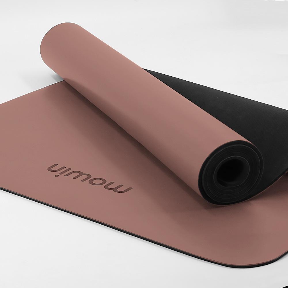 1 piece can be shot alo same style european standard genuine goods yoga mat widened pu rubber non-slip tyrant fitness yoga mat lettering