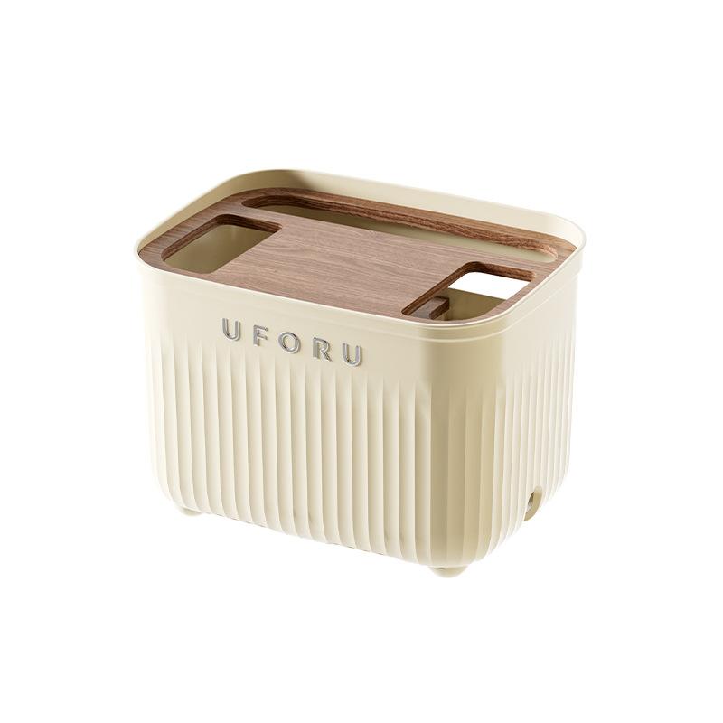 source manufacturers manufacture plastic household power cord desktop organize the shelves wifi wire router storage box Item Picture