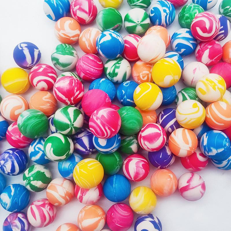 Supermarket Binary Toys Floral Ball Color Frosted Rubber Bouncy Ball Children Primary School Students Pet Toy Ball full figure