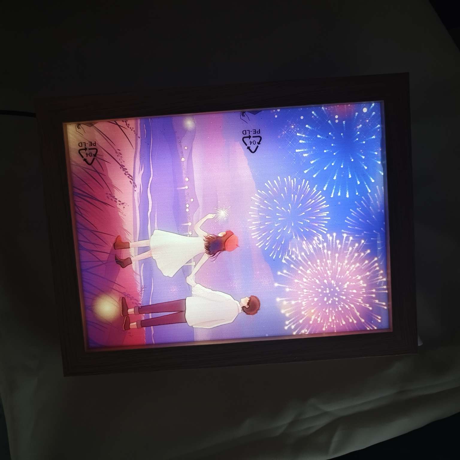 Light painting photo frame, wooden photo frame, metal photo frame, creative photo frame detail image 7