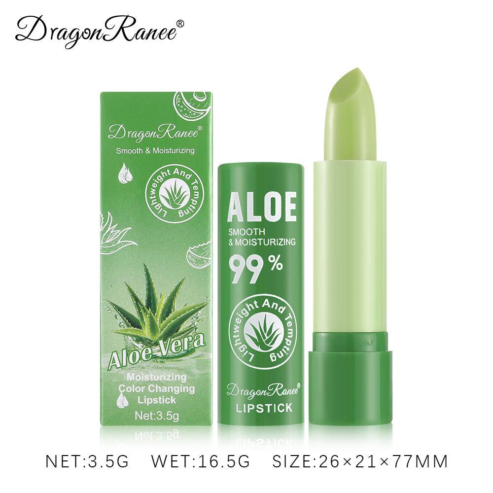 cross-border color changing lip balm female moisturizing and nourishing full lips color changing plain lipstick fruit temperature changing aloe lipstick Item Picture