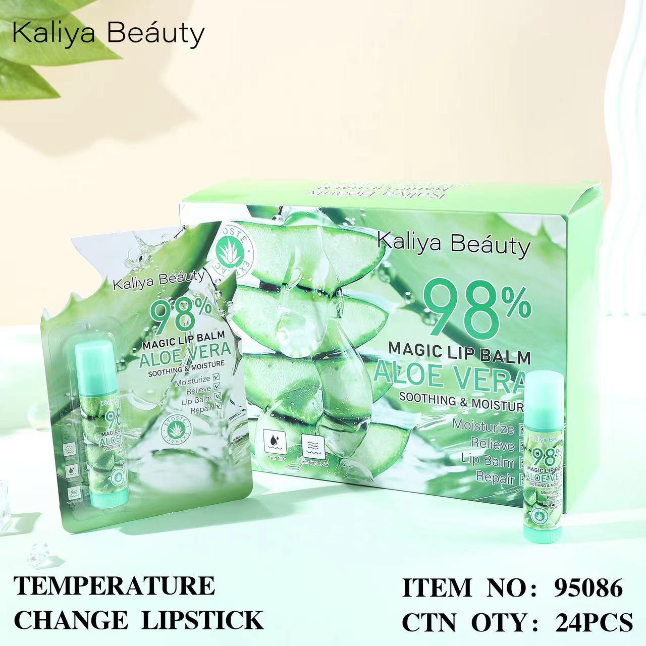 cross-border kaliya beauty light temperature change lipstick nourishing, hydrating and moisturizing fade lip lines moisturizing lip balm Specification drawing