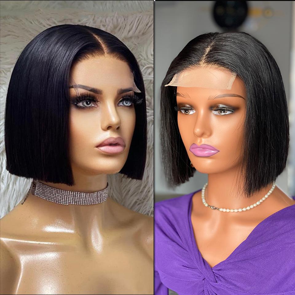 Gluelesswigs Bone Straight Bob Human Hair Wigs Human Wigs